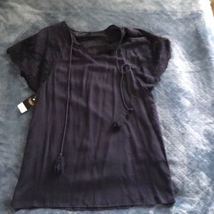 Very J Boho embroidered Sleeve Dress